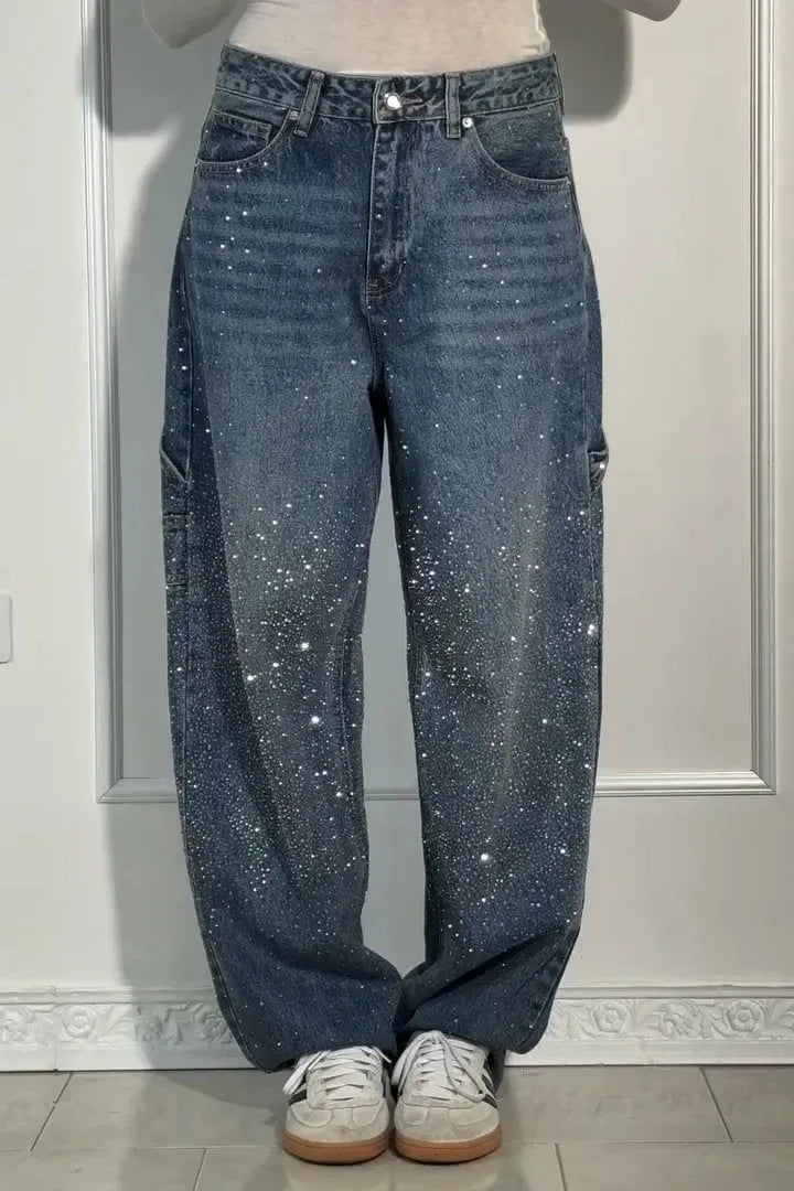 Astra Crystal Straight Jeans — Autumn collection