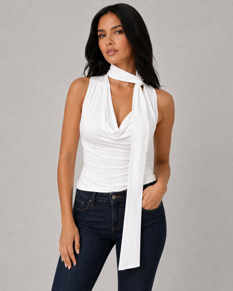 Arielle Draped Halter Top