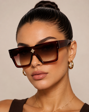 Bria Crystal Square Sunglasses