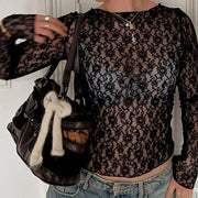 Amelie Sheer Lace Top product view 6