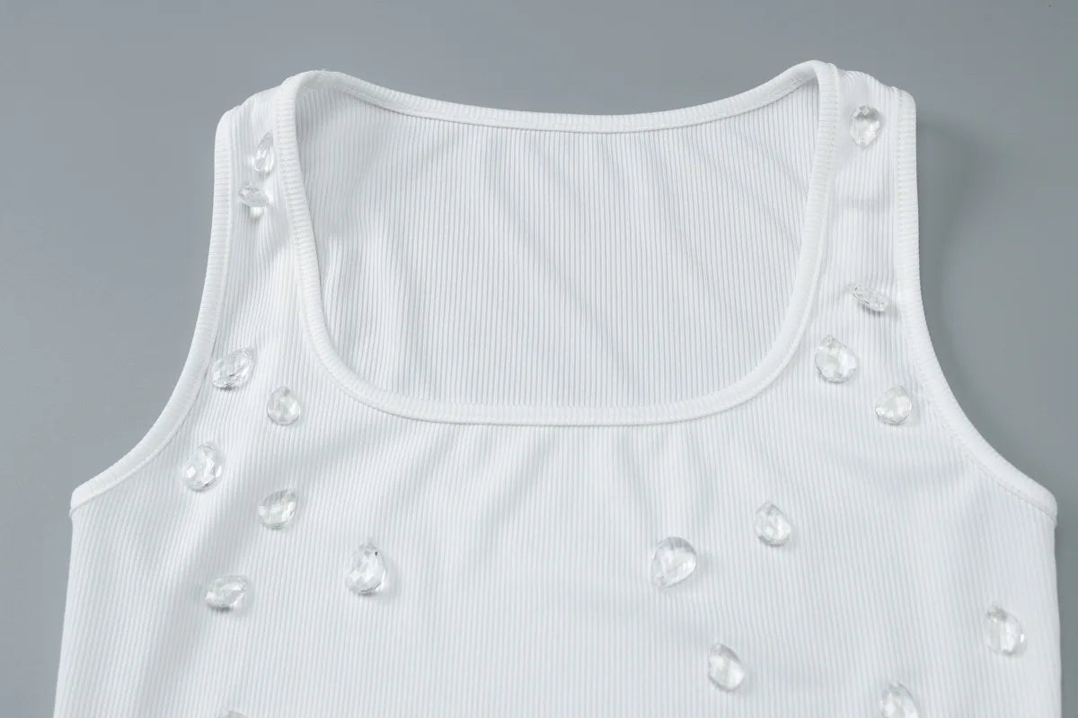 Inez Crystal Ribbed Tank product view 9