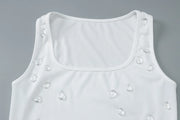 Inez Crystal Ribbed Tank product view 9