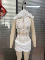 Allegra Lace Ruched Mini Co-Ord product view 10