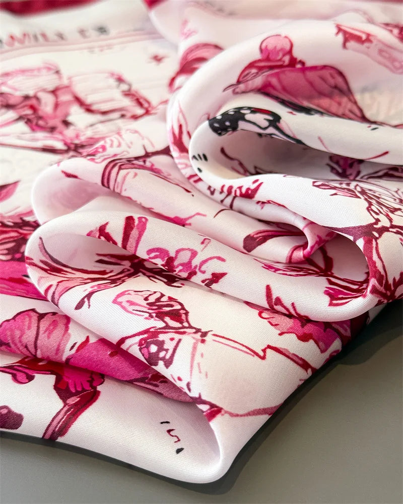 Celia Butterfly Satin Scarf product view 4