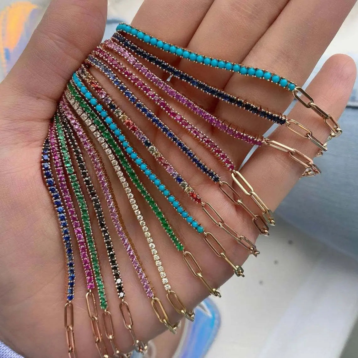 Celeste Crystal Tennis Bracelet product view 3