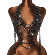 Aurelia Crystal Fringe Halter — alternate view 6