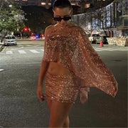 Elara Sequin Cape Co-Ord product view 1