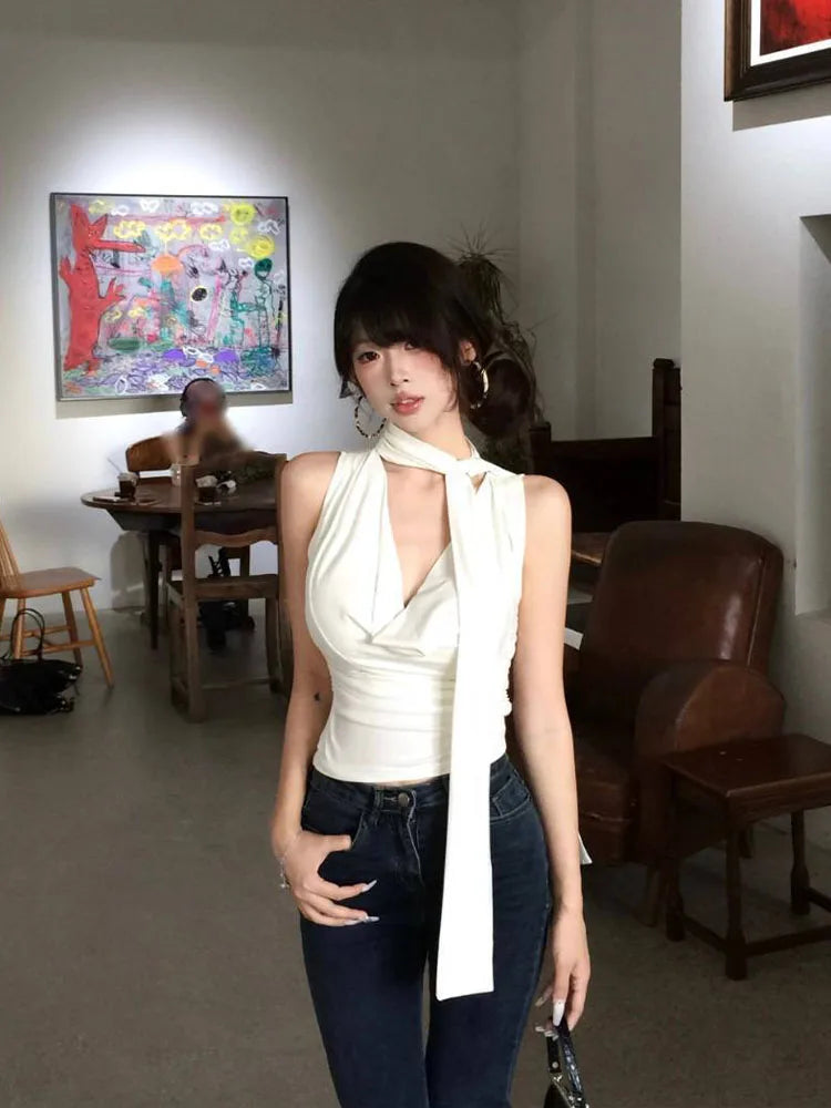 Arielle Draped Halter Top product view 2
