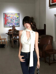 Arielle Draped Halter Top product view 2