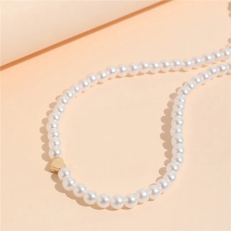 Vivienne Pearl Heart Choker product view 10