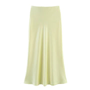 Nelle Satin Midi Skirt — alternate view 9