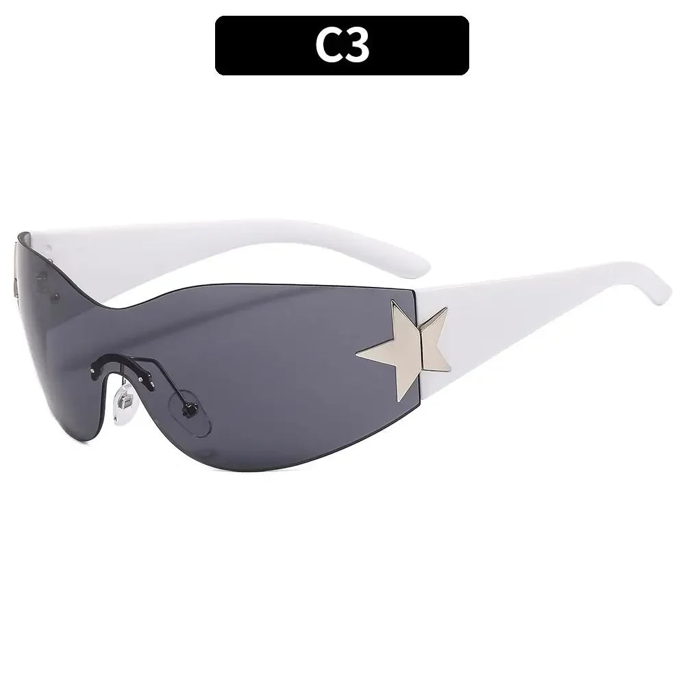 Nyx Rimless Wrap Sunglasses product view 21