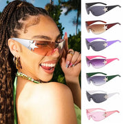 Nyx Rimless Wrap Sunglasses product view 2