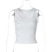 Inez Crystal Ribbed Tank product view 6