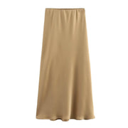 Nelle Satin Midi Skirt — alternate view 4