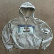 Kiki Printed Zip Hoodie product view 6