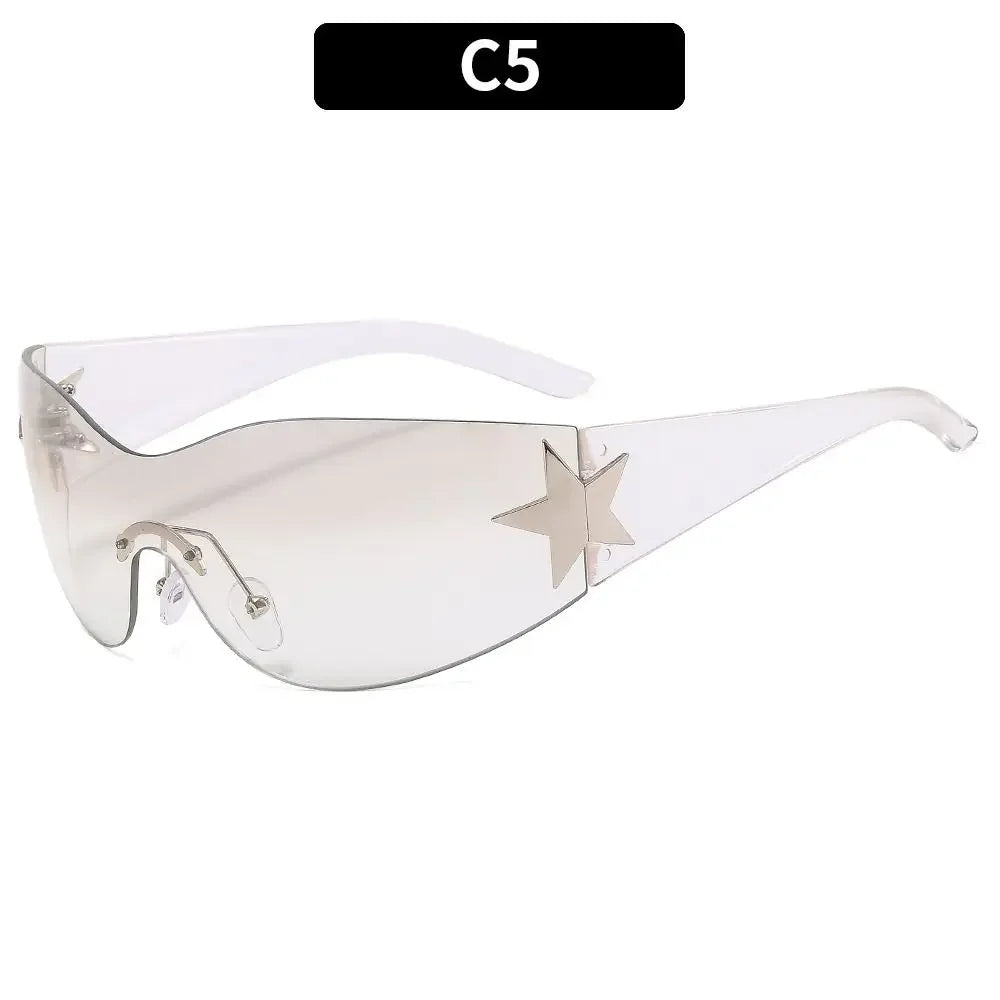 Nyx Rimless Wrap Sunglasses product view 20
