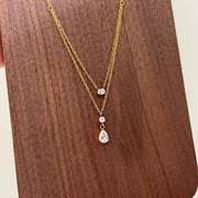 Cassia Layered Crystal Necklace product view 15