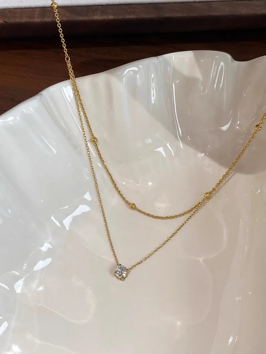 Cassia Layered Crystal Necklace product view 6