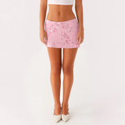 Amara Sequin Pearl Mini Skirt product view 6