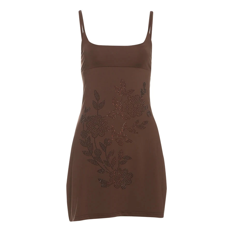 Anya Crystal Flower Mini Dress product view 4