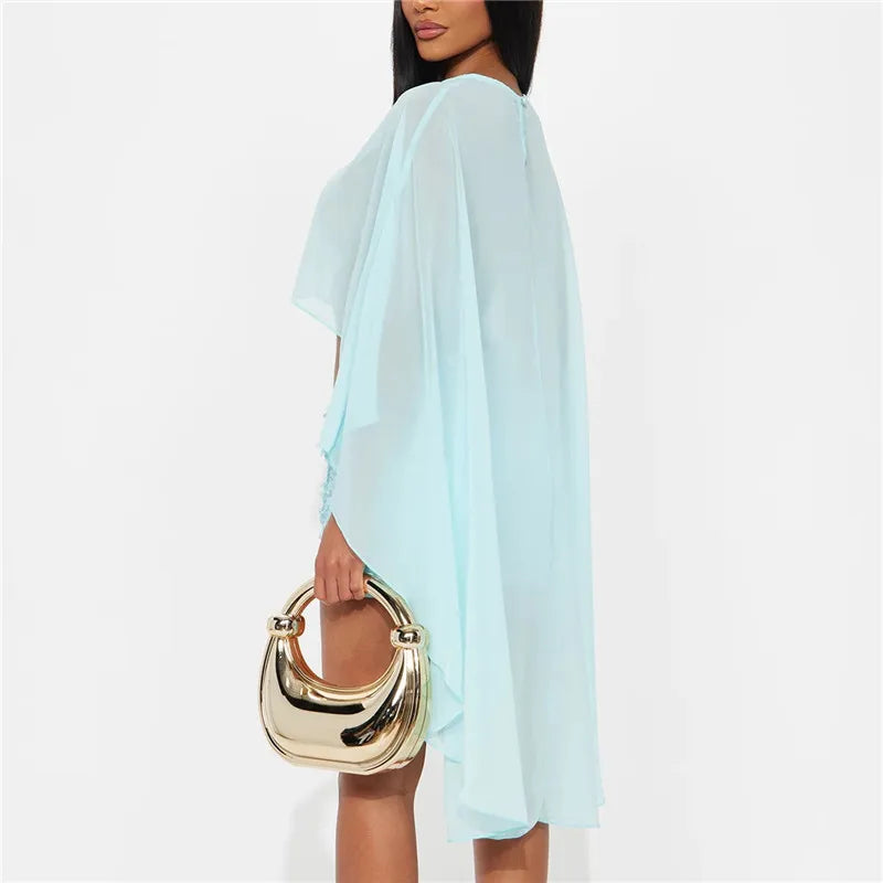 Seraphina Sheer Chiffon Cape product view 2