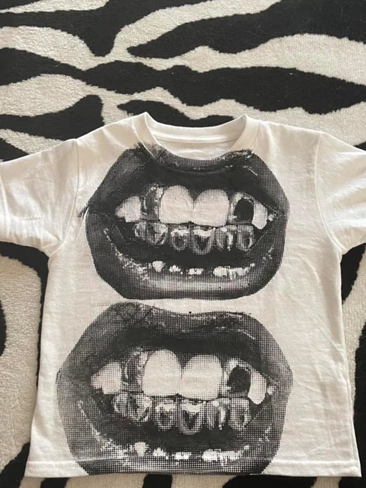 Model wearing the Noa Punk Baby Tee