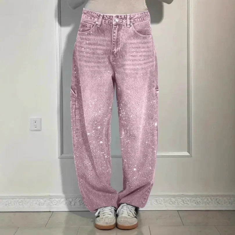 Astra Crystal Straight Jeans — alternate view 4
