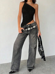 Mila Asymmetric One-Shoulder Top product view 12