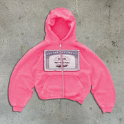Kiki Printed Zip Hoodie product view 5