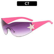 Nyx Rimless Wrap Sunglasses product view 16