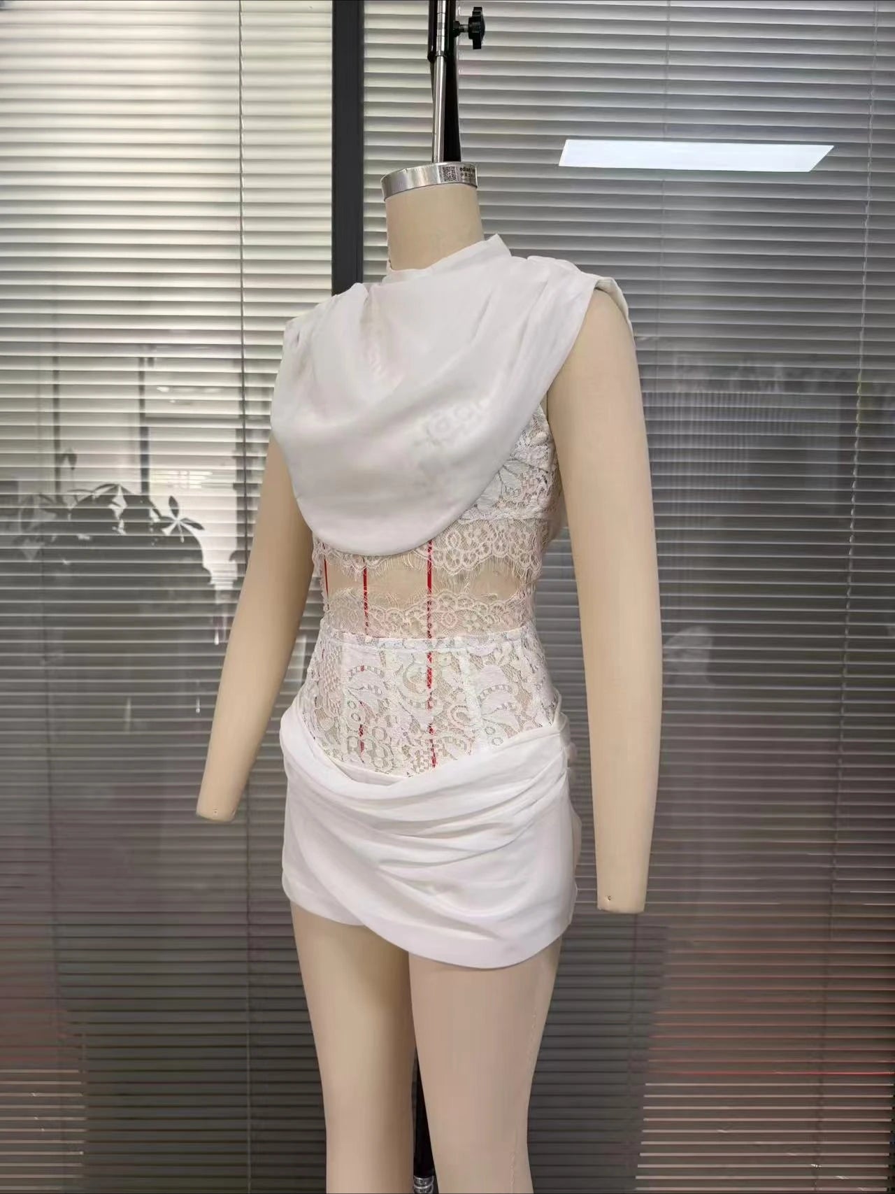Allegra Lace Ruched Mini Co-Ord product view 7