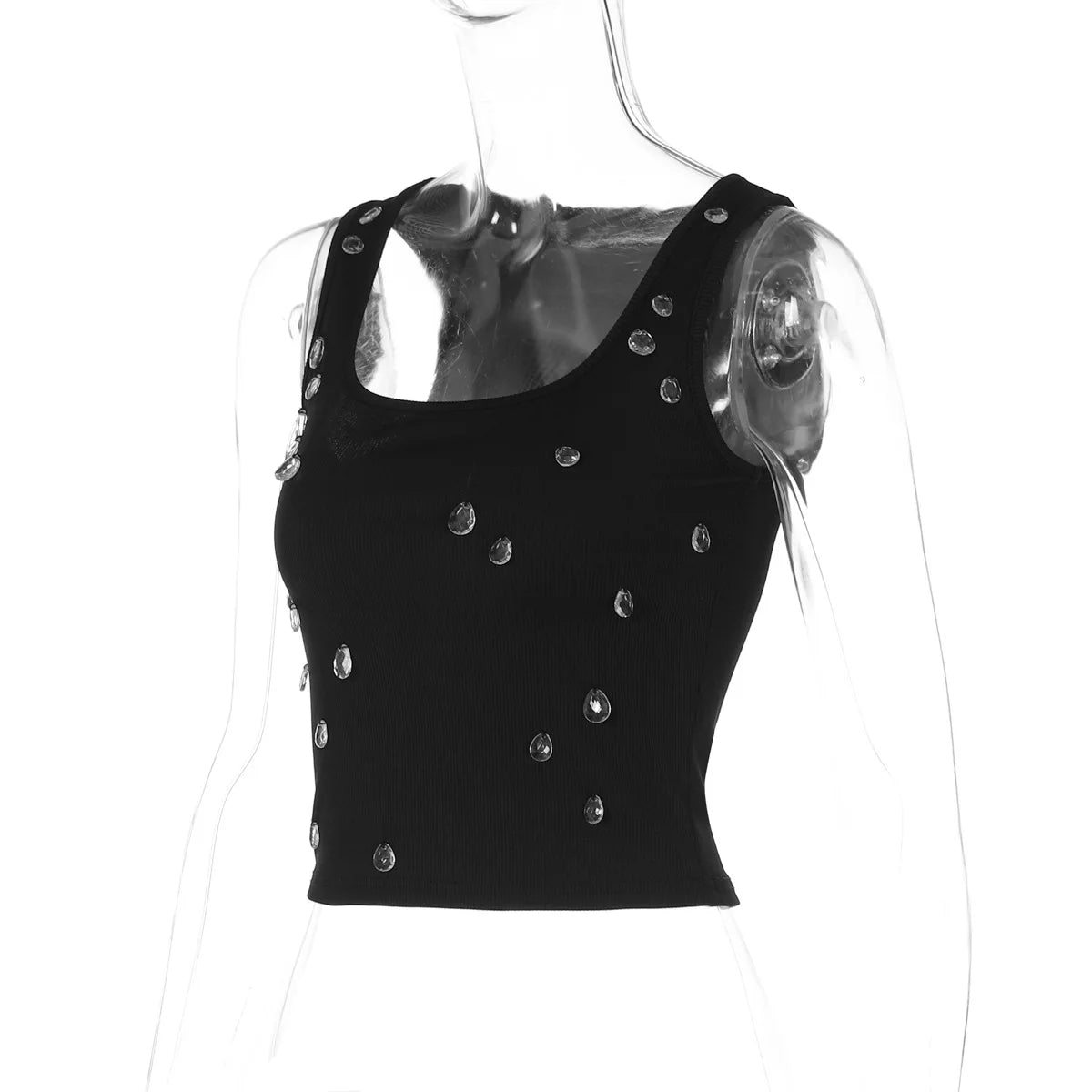 Inez Crystal Ribbed Tank product view 20