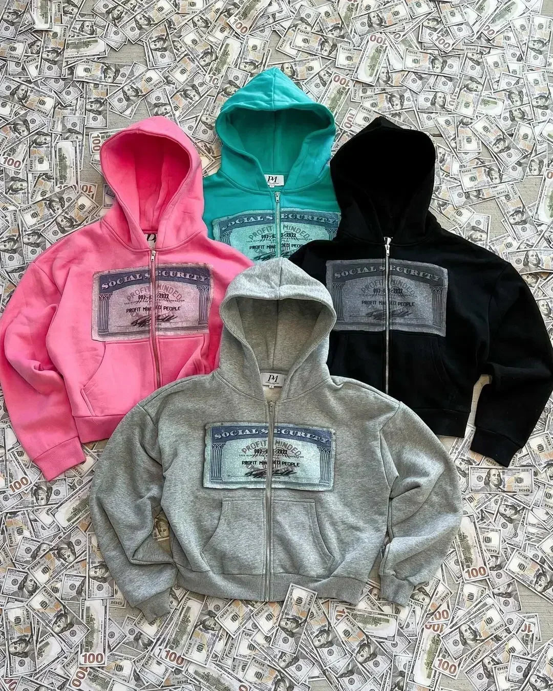 Kiki Printed Zip Hoodie product view 9