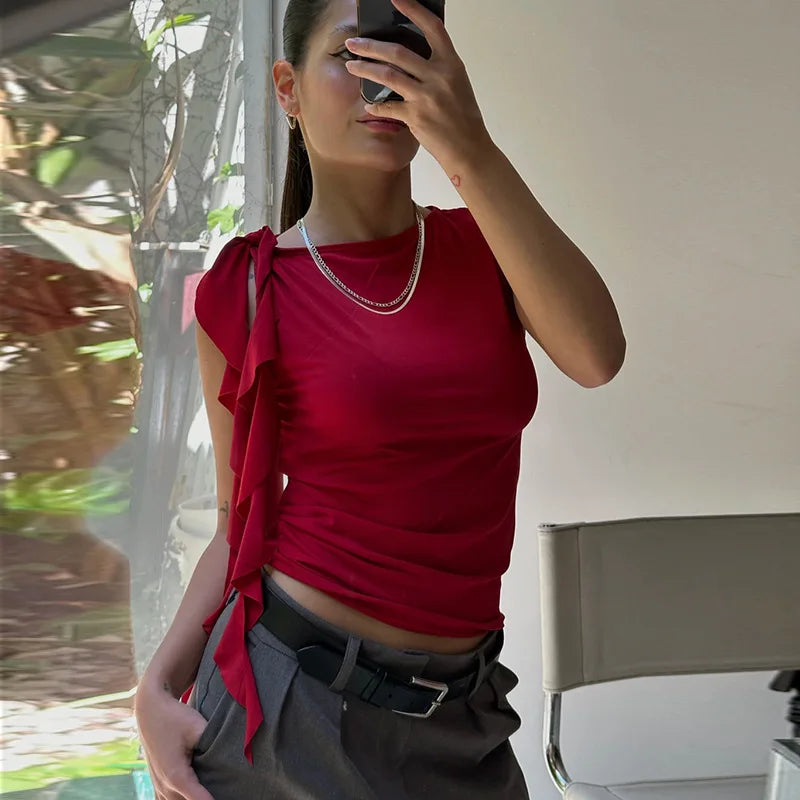 Sienna Fringe Crop Top product view 24