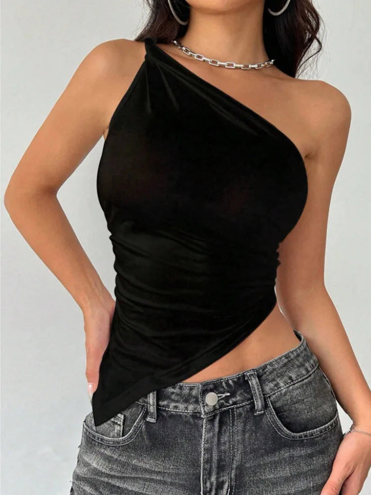 Mila Asymmetric One-Shoulder Top product view 13