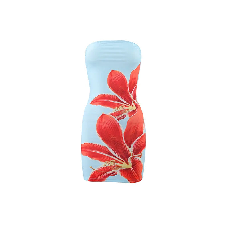 Liora Floral Bandeau Mini Dress product view 6