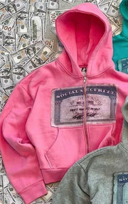 Kiki Printed Zip Hoodie product view 14