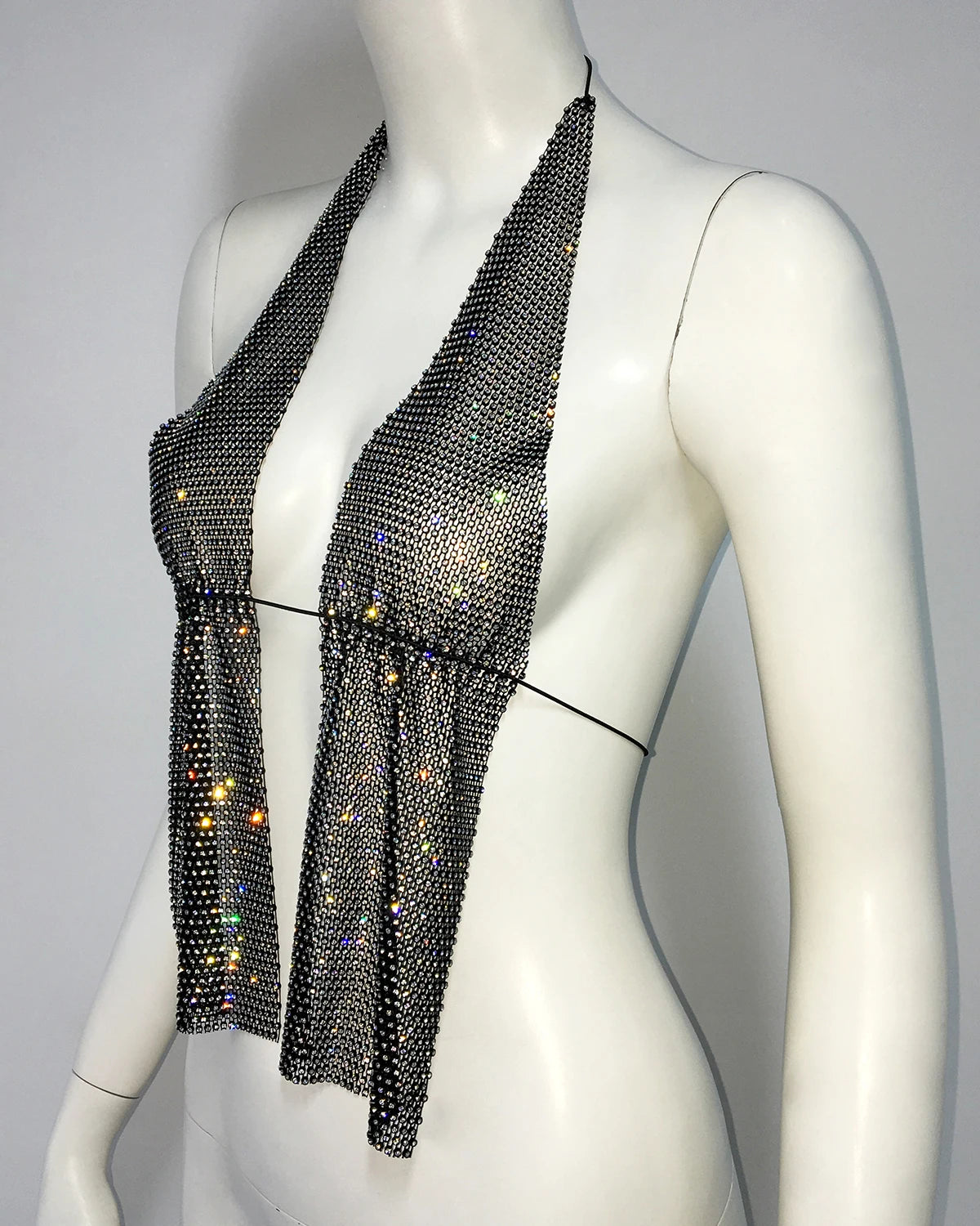 Nova Crystal Mesh Halter Top — alternate view 6