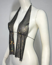 Nova Crystal Mesh Halter Top — alternate view 6