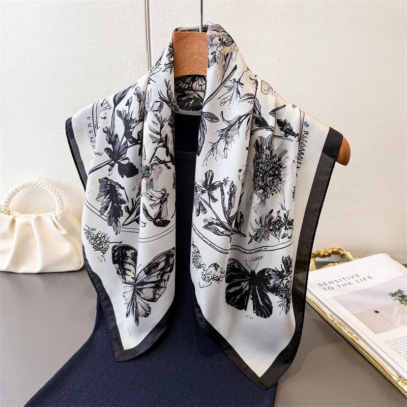 Celia Butterfly Satin Scarf product view 13