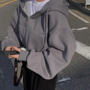 Nola Cropped Zip Hoodie product view 3