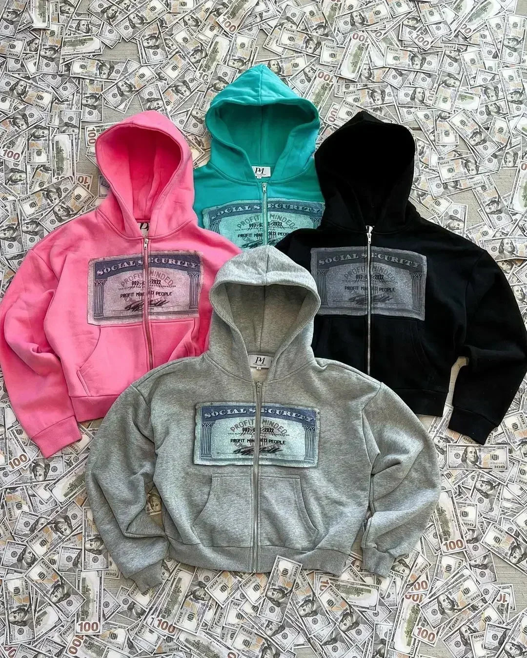 Kiki Printed Zip Hoodie product view 2
