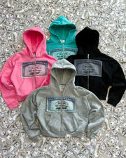 Kiki Printed Zip Hoodie product view 2