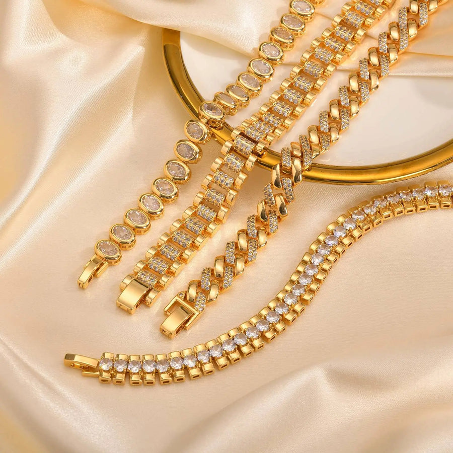 Sienna Crystal Link Bracelet — alternate view 2