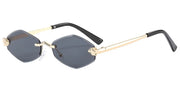 Gia Rimless Diamond Sunglasses — alternate view 10