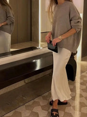Nelle Satin Midi Skirt — alternate view 2