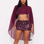 Seraphina Sheer Chiffon Cape product view 8