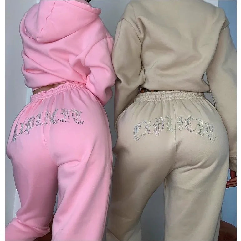 Vesper Crystal Hoodie Co-Ord product view 1