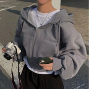 Nola Cropped Zip Hoodie product view 6